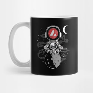 Astronaut Avalanche AVAX Coin To The Moon Crypto Token Cryptocurrency Wallet Birthday Gift For Men Women Kids Mug